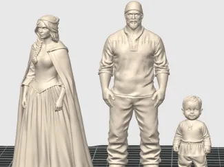 Medieval Farmer Family 