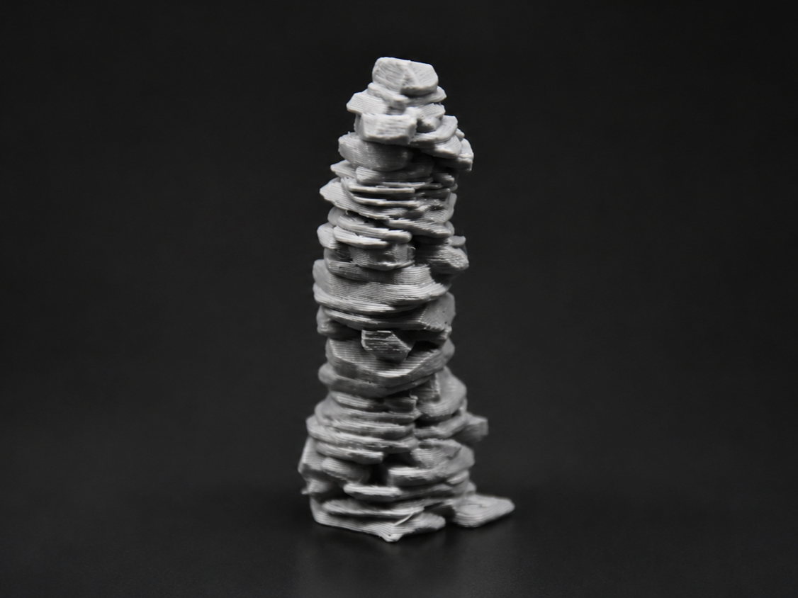 Stacked Rock Cairn - DND Miniature terrain