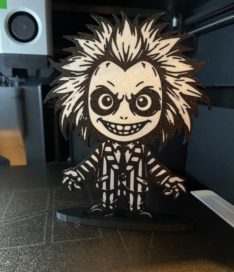 Beetlejuice Halloween decor + stand