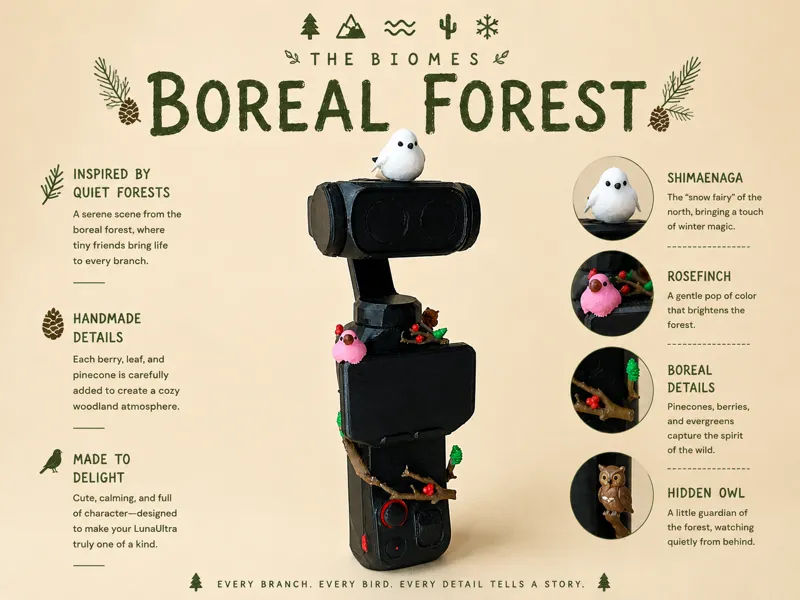 Boreal Forest Ecosystem Kit for Insta360 LunaUltra