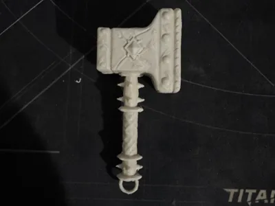 Grimdark Hammer Keychain