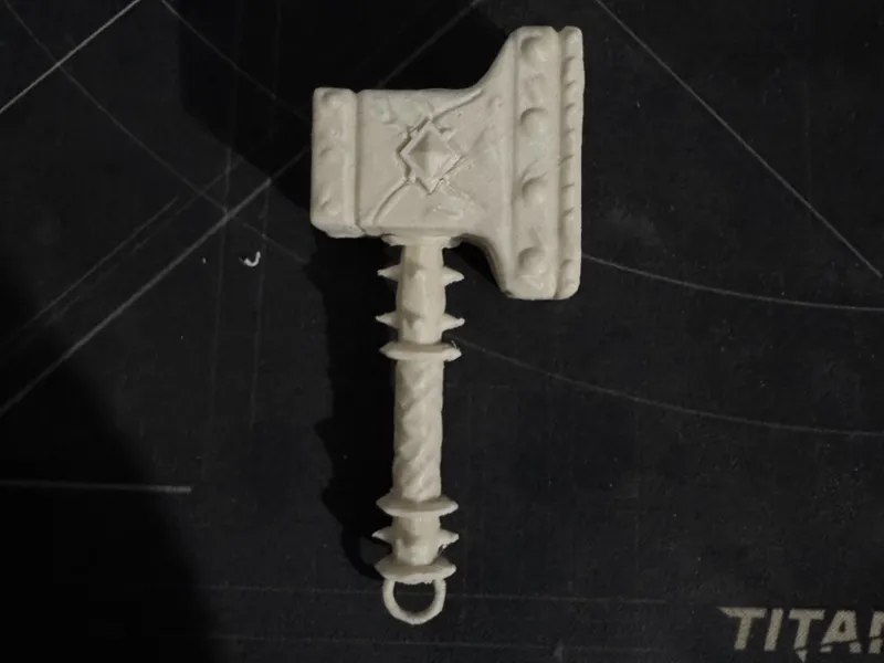 Grimdark Hammer Keychain