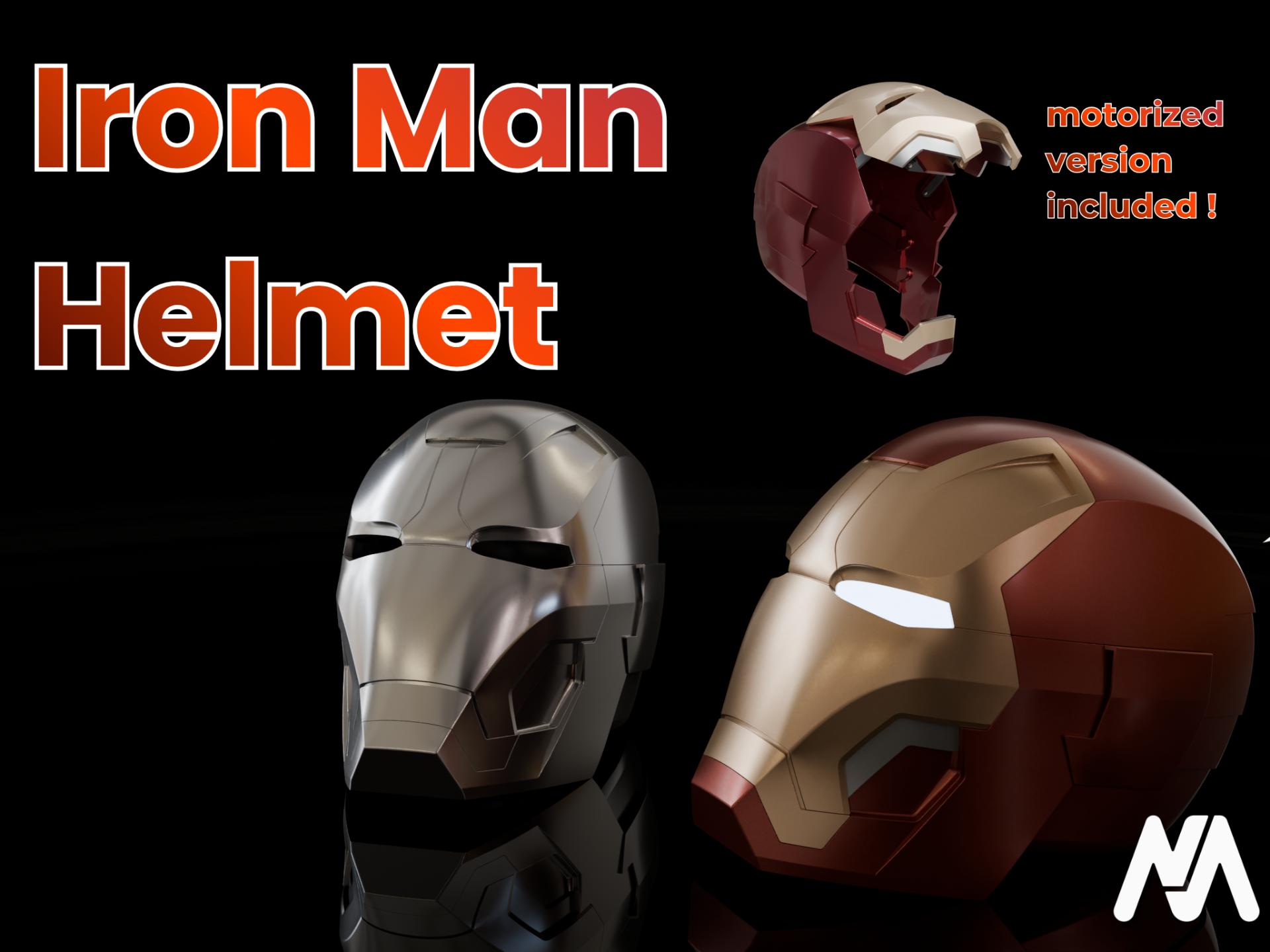Motorized Iron Man Helmet