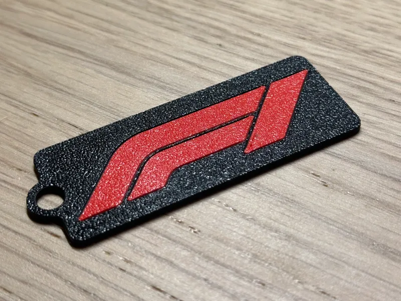 F1 logo keychain (no AMS needed)