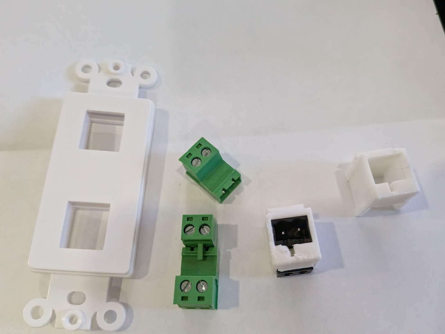 Keystone Insert for 2P Screw Terminal Green