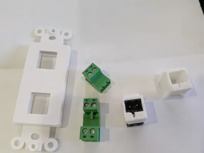 Keystone Insert for 2P Screw Terminal Green