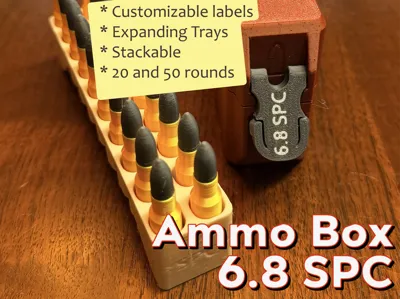Ammo Box - 6.8 SPC + Expanding Trays