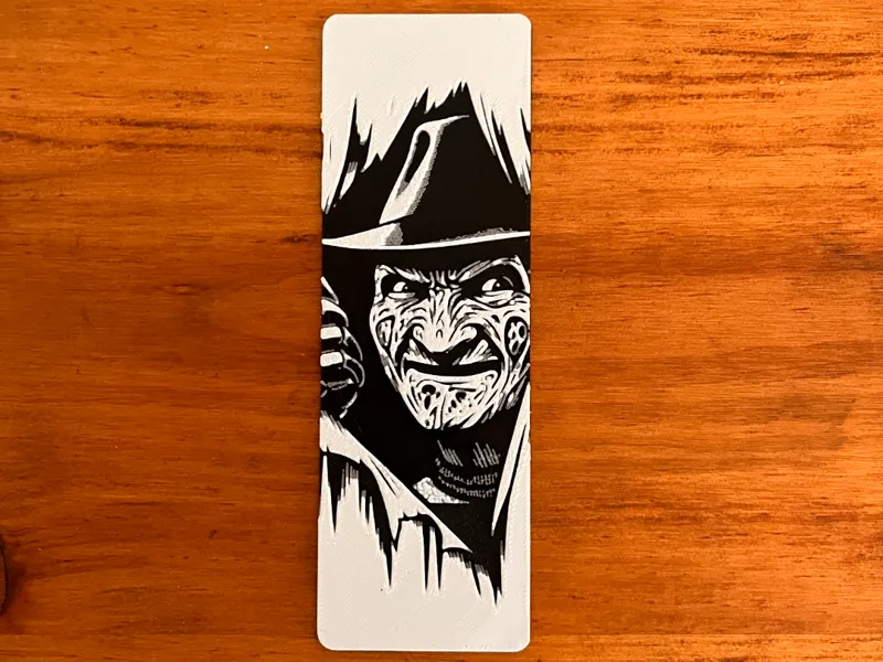 Marcapaginas Freddy Krueger Hueforge