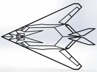 Tableau mural avion furtif F-117 Nighthawk — photo 1