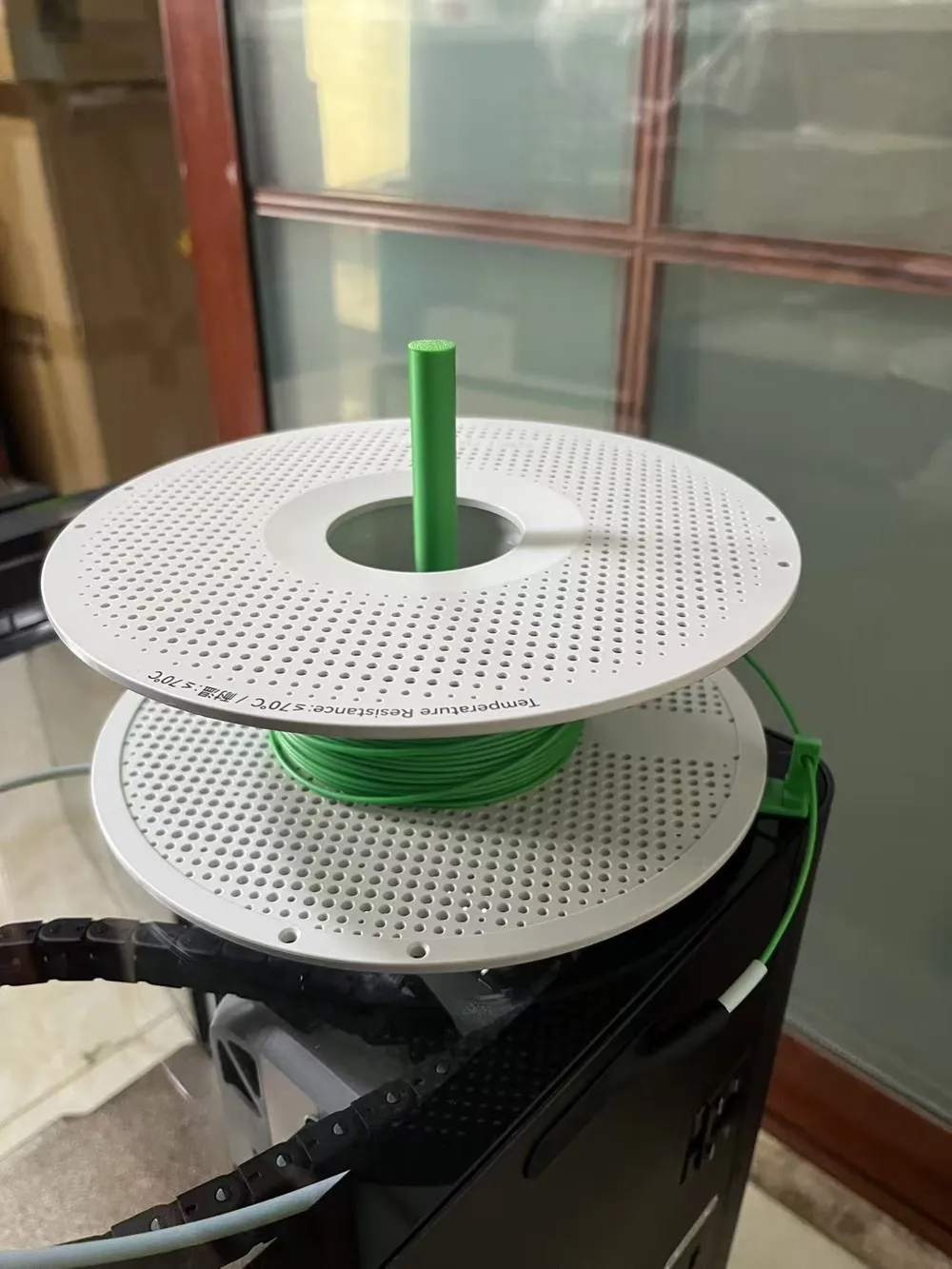 Horizontal Rotating Spool Holder for P2S/P1S/X1 Top - Free 3D Print ...