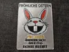With additional inscription and with 1g bar as a bunny tooth