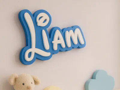 Nameplate Liam - Children's room decor