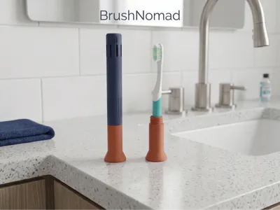 Customizable Toothbrush Case & Stand - BrushNomad