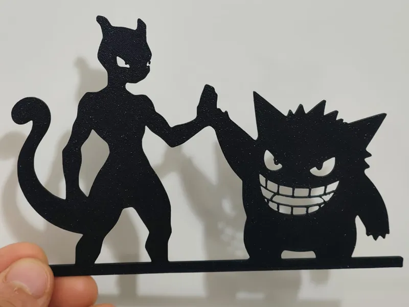 Gengar e MewTwo Wall art - Arte per interruttore