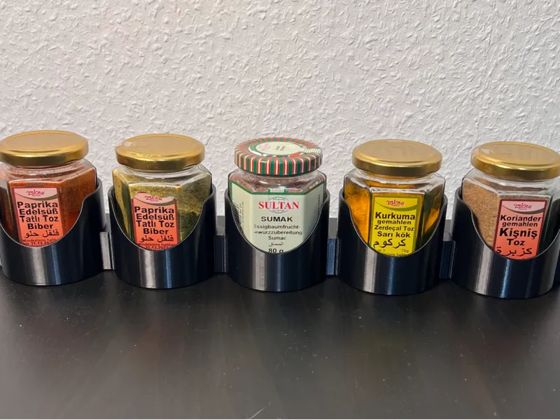 Spice Organizer – Cabinet door mounted (70 mm)