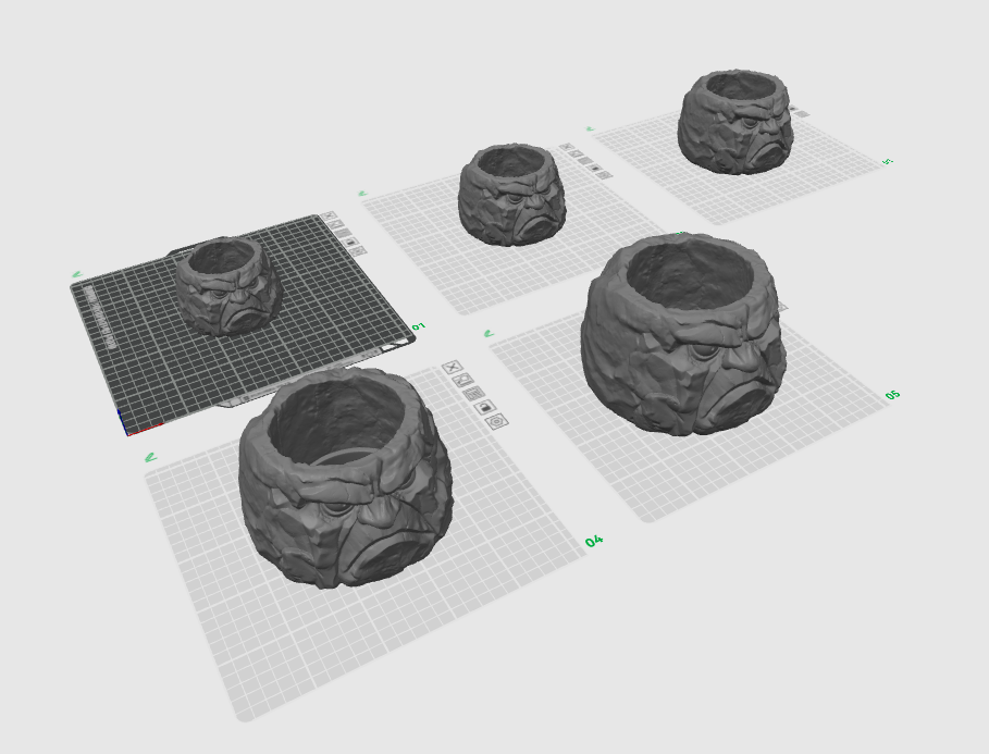 Miniatura 2 do modelo 3D Grumpy Stone Planter