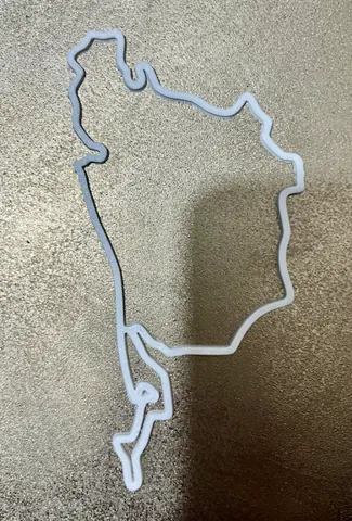 Nurburgring track f1 sim racing wall art 2d 