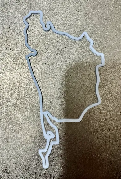 Nurburgring track f1 sim racing wall art 2d 