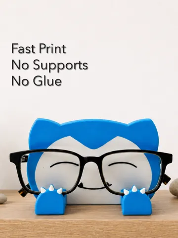 Soporte: Snorlax Glasses Holder – No Supports, Snap Fit — vista de referencia 2