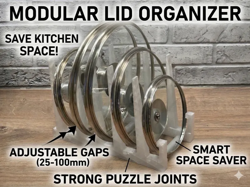 Modular Pan & Lid Organizer