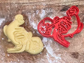 motorcycle Cat cookie cutter