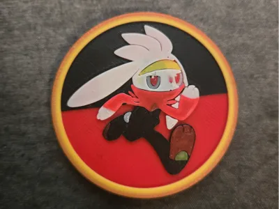 Raboot Pokemon Coin (Large)