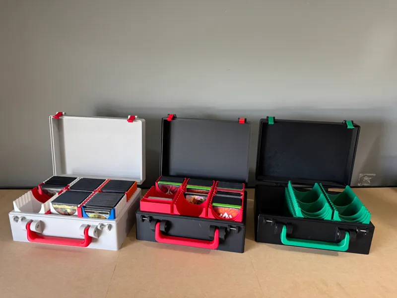 Modular trading card carry case