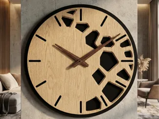 Reloj de Pared 'Geo-Organic' Diseño y Versatilidad