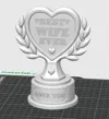 Wife Trophy White - 0.2mm layer, 2 walls, 10% infill