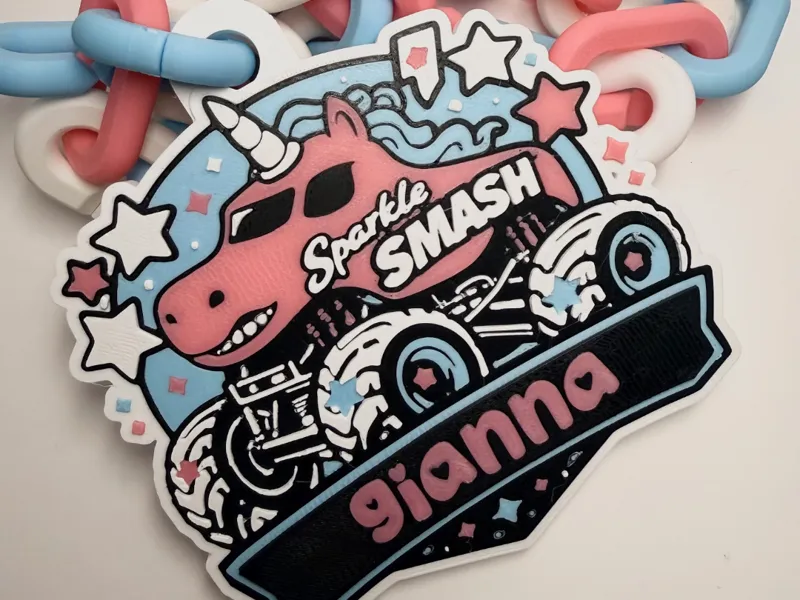 Monster Jam Sparkle Smash Hype Chain