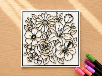 Wildflower Coloring Page