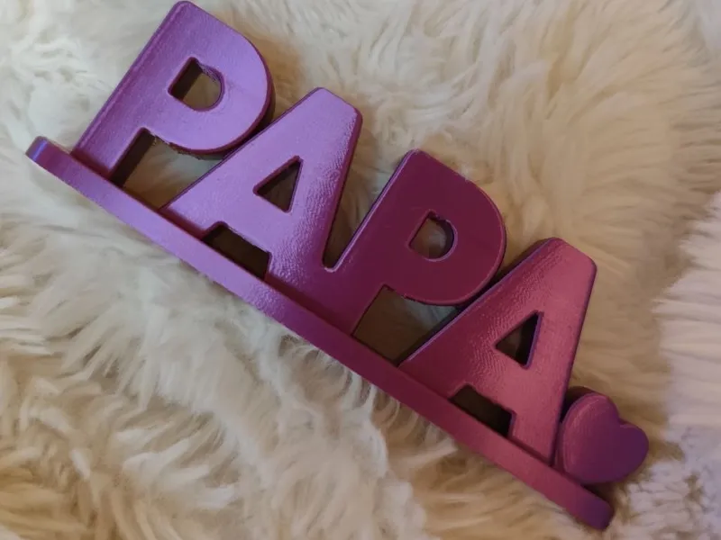 Papa Schriftzug