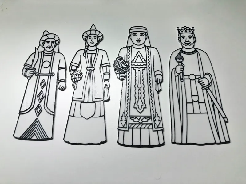 Gegants coloring set