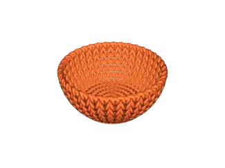 cute knitted bowl