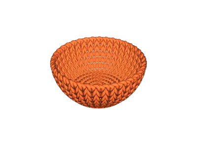 cute knitted bowl