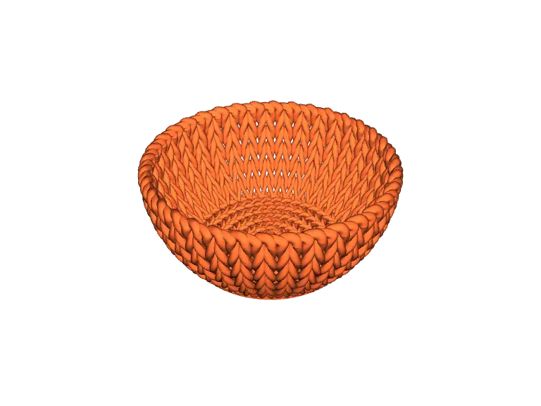 cute knitted bowl