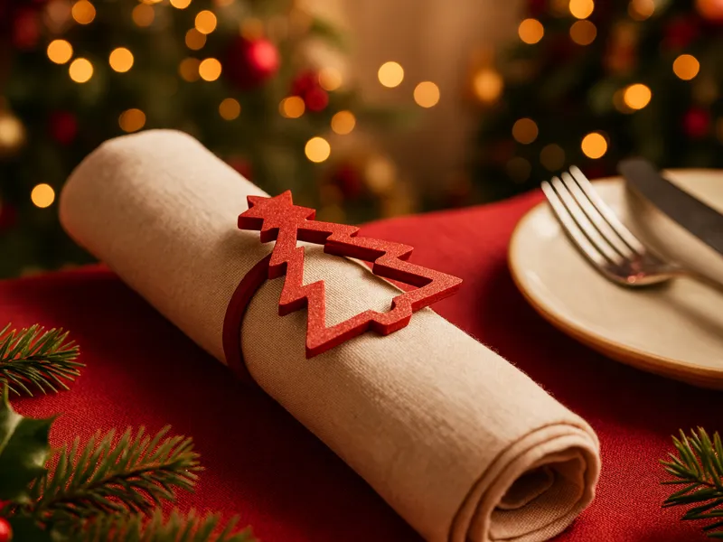 Christmas Tree Napkin Ring Portatovagliolo natale