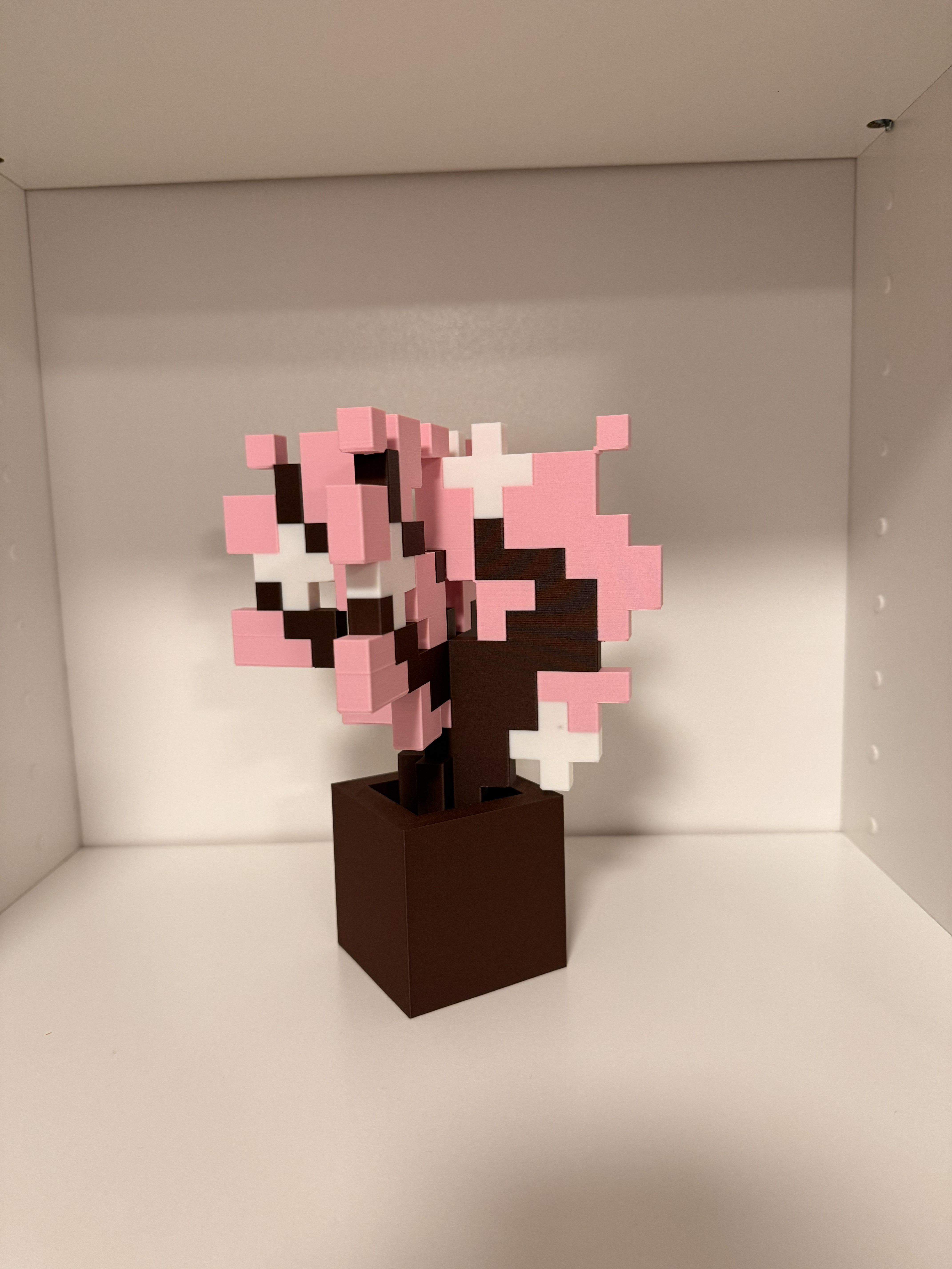 Miniatura 4 do modelo 3D Minecraft Cherry Blossom sapling in pot