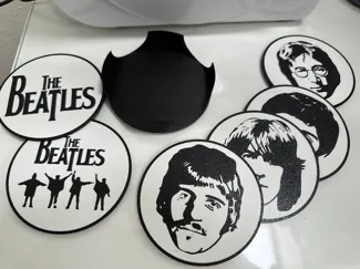 The Beatles Coasters set for drinks, beer, etc... remix