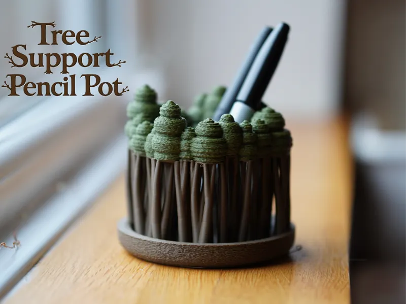 This Pot is Made From Tree Supports