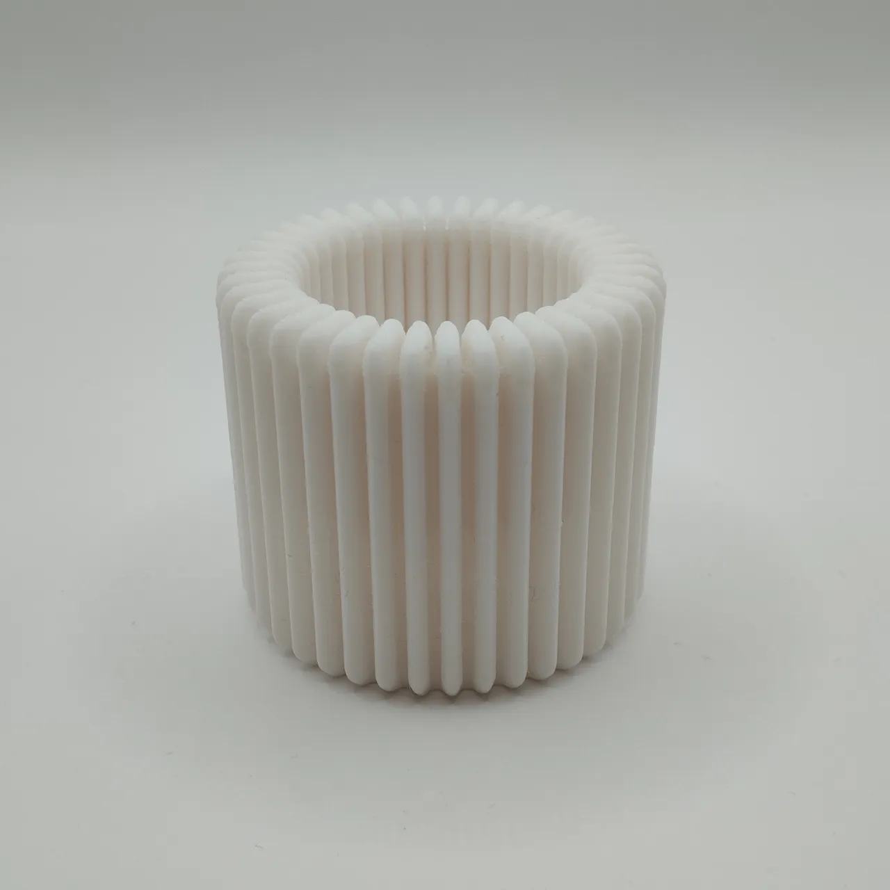 Modern Ribbed Design Candle, Tealight Holder view 4