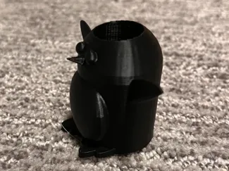 penguin pencil holder