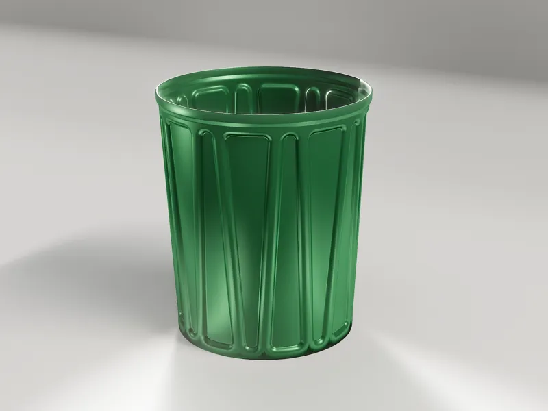 Round Trash Bin
