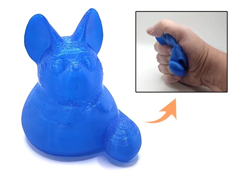 TPU Squishy Toy - Cute Chinchilla [No Supports]