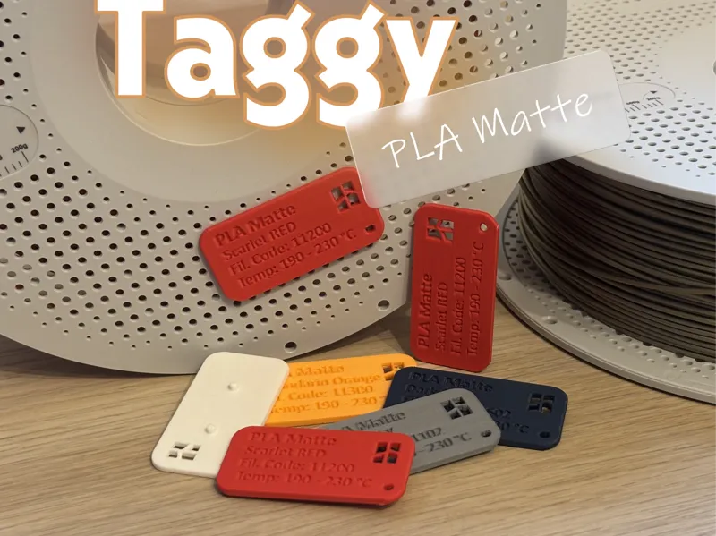 Taggy: PLA Matte - Snap-fit Spool
