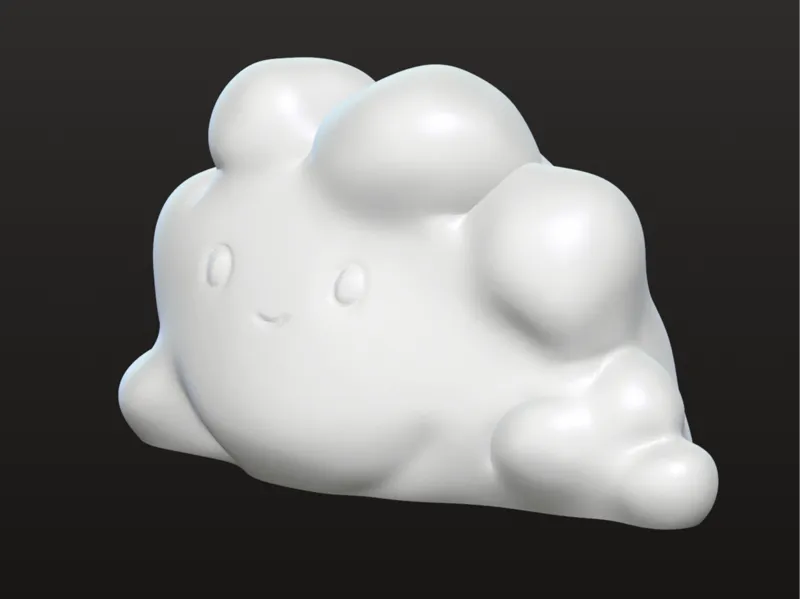 Happy Cute Cloud Guy