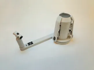 Wall mounted spool holder, counterclockwise rewind