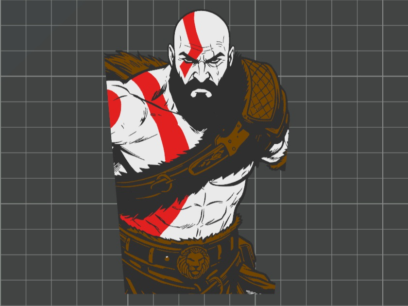 Kratos PS5 Faceplate Cover