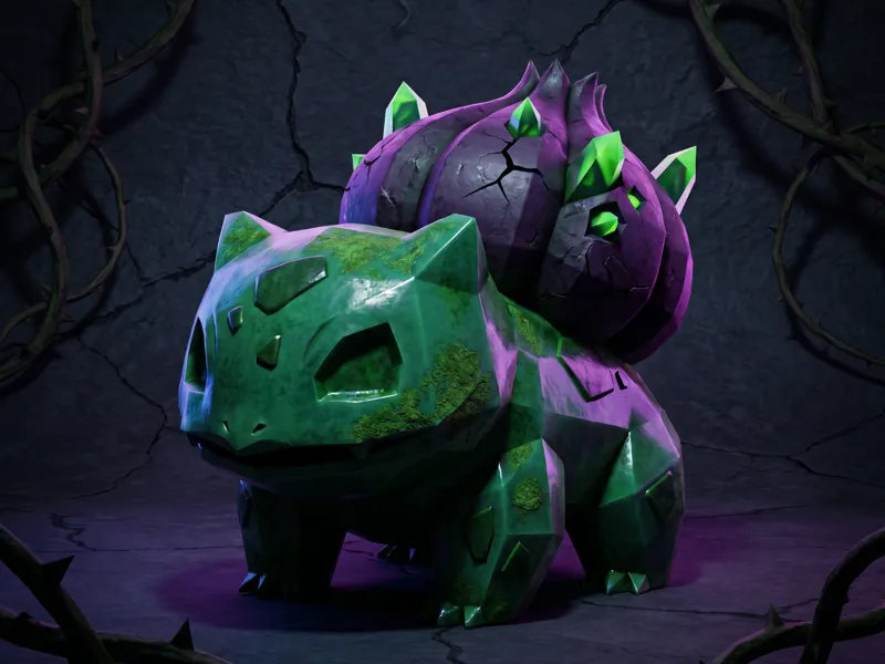 Bulbasaur Goth Dark