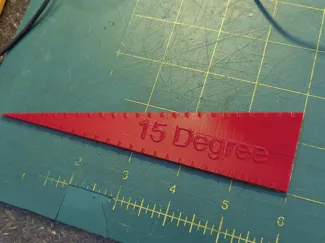 15 Degree Protractor Ruler Wedge